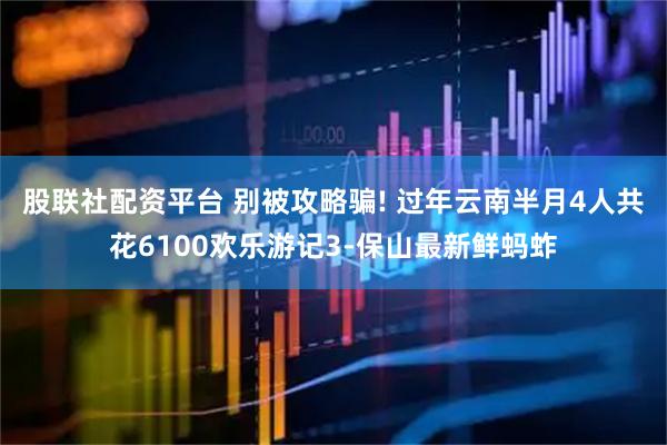 股联社配资平台 别被攻略骗! 过年云南半月4人共花6100欢乐游记3-保山最新鲜蚂蚱